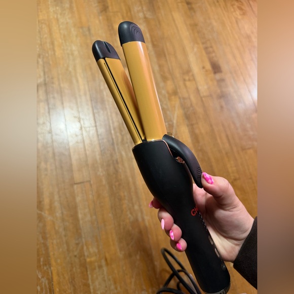 CHI Air Setter 2-in-1 Flat Iron and Curler Gold And Black Hair Tool Ceramic - Picture 11 of 12